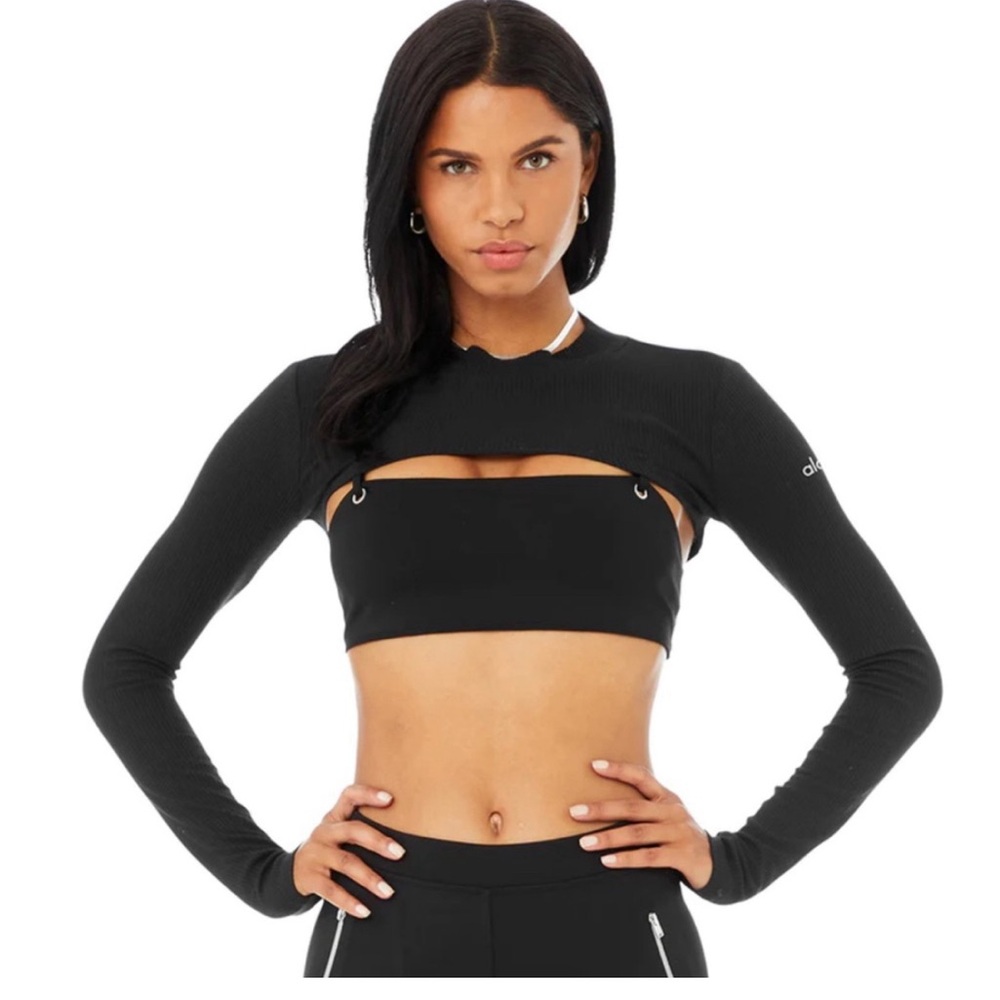 ALO Yoga Black Sweater Shrug